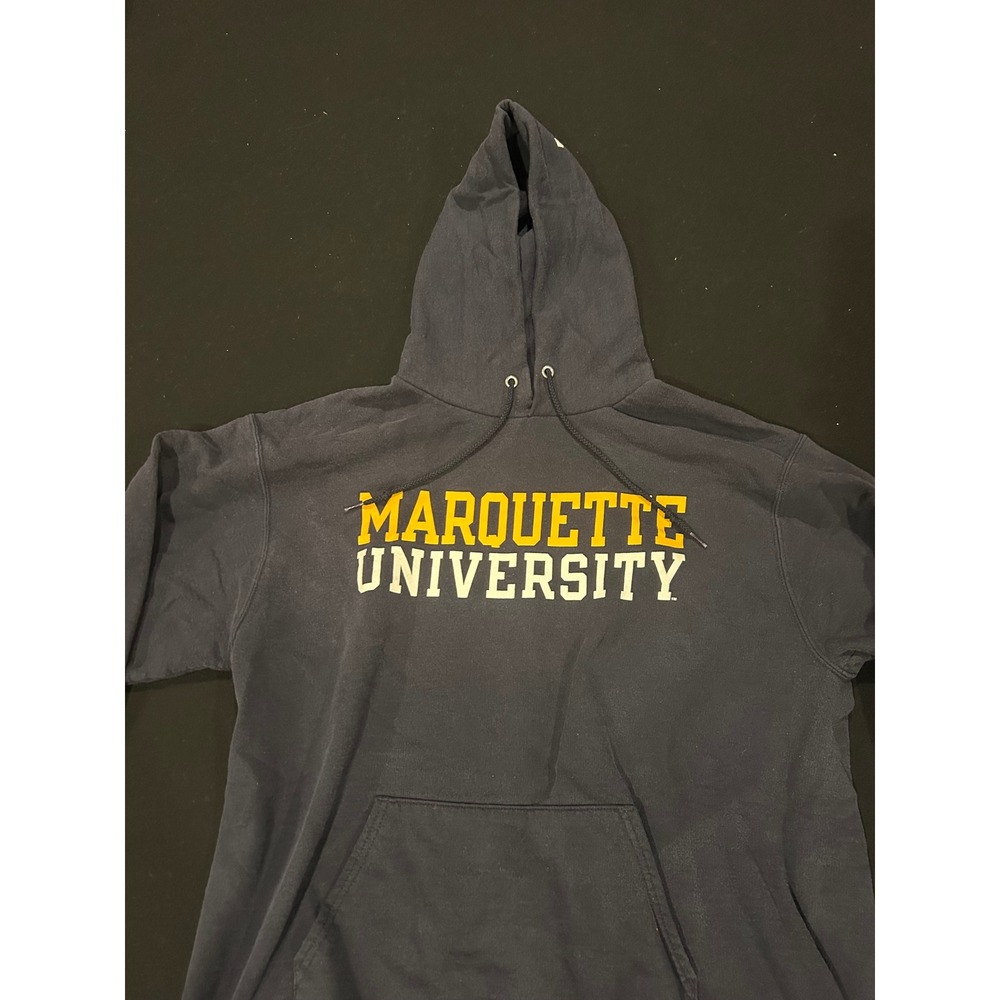 Marquette University Champion Hoodie Mens Adult Large Black Sweatshirt